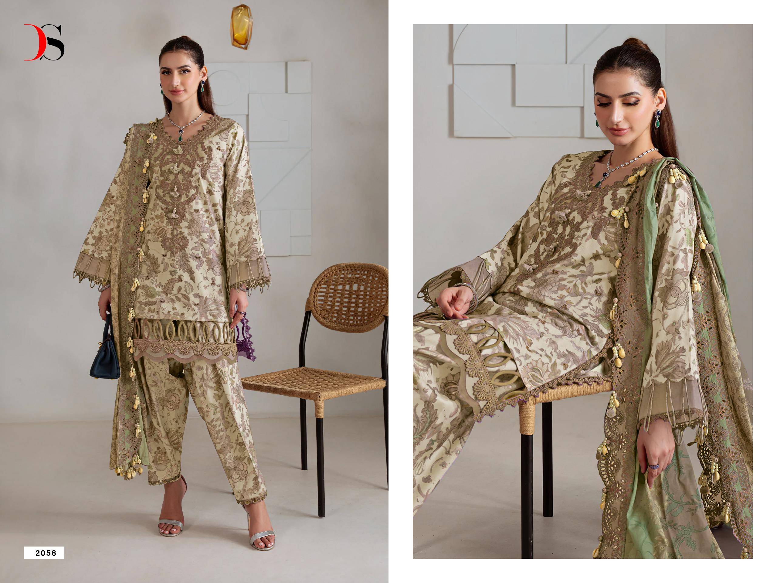 JADE BAAGH-2  by DEEPSY SUITS 2051 To 2058 Series Pakistani Stylish Beautiful Colourful Printed Pure cotton Stitched Dresses At Wholesale Price